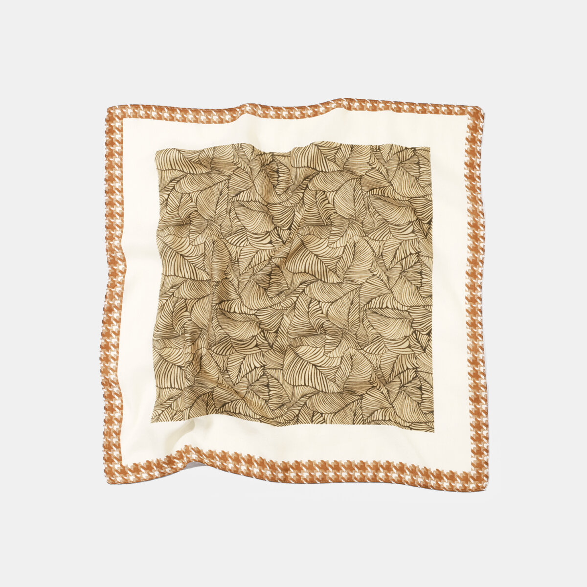 1 Stück Retro-Blatt-Polyester-Bandana