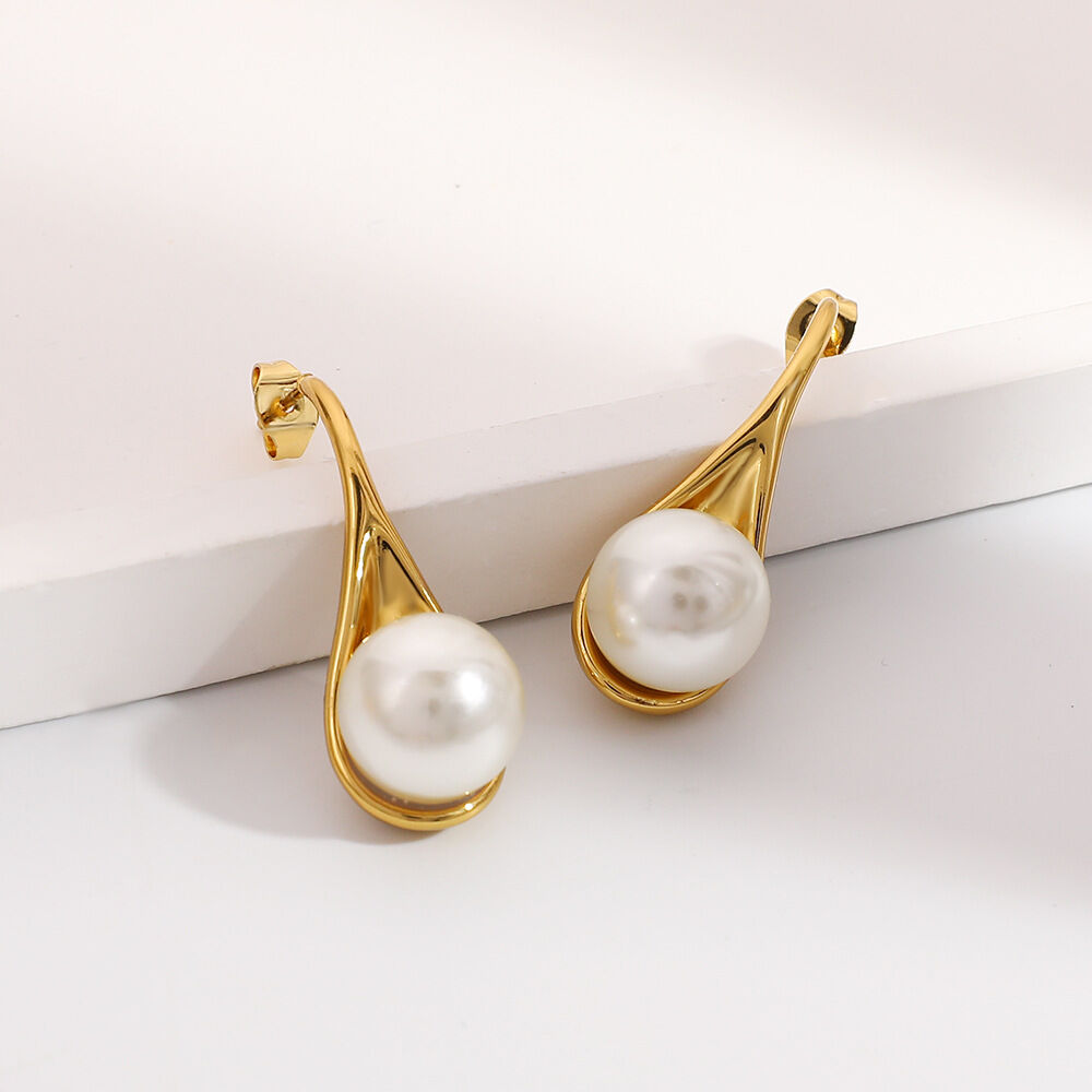 1 Pair Simple Series Daily Turtle Stainless Steel Waterproof Women's Stud Earrings Picture2