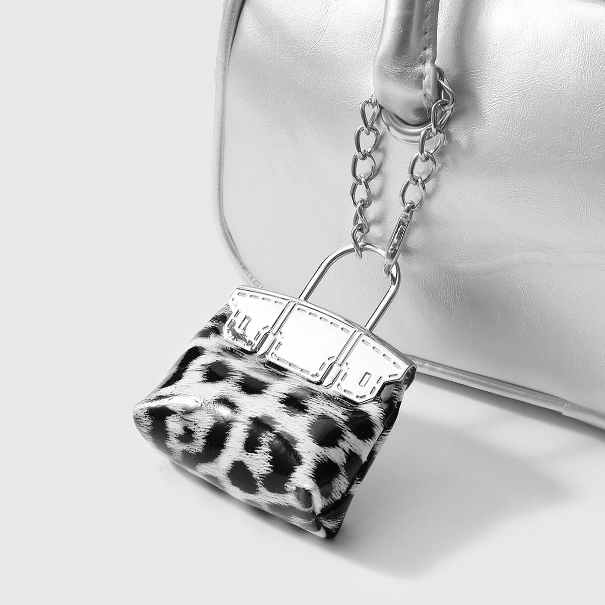1 Piece Leopard Print Leather Women's Bag Charms Picture8