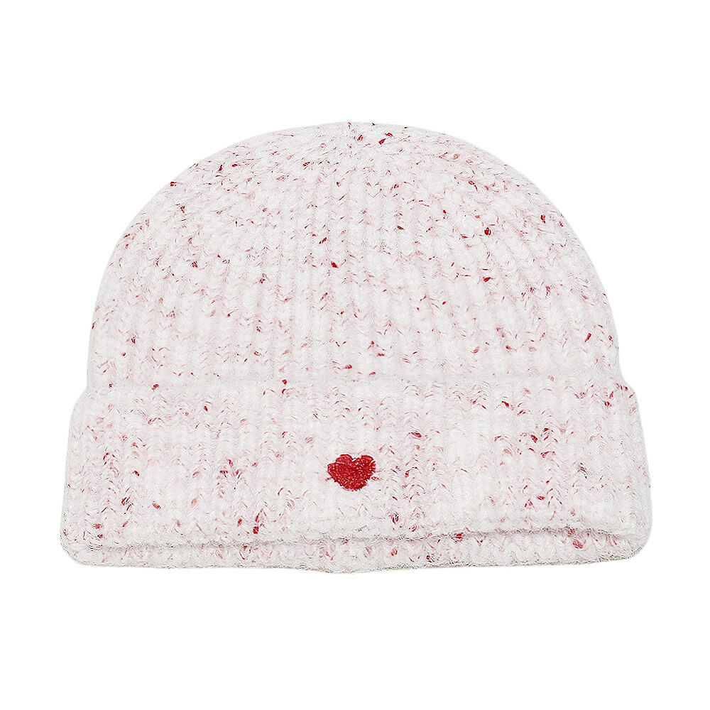 1 Piece Cute Heart Gradient Color Knitted Hat 