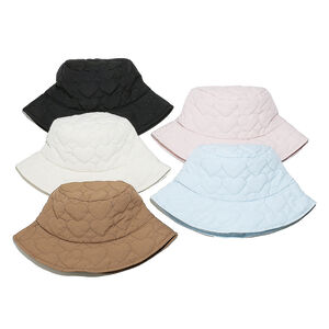 1 Piece Heart-shaped Quilted Cotton Fisherman's Hat h5 Picture3