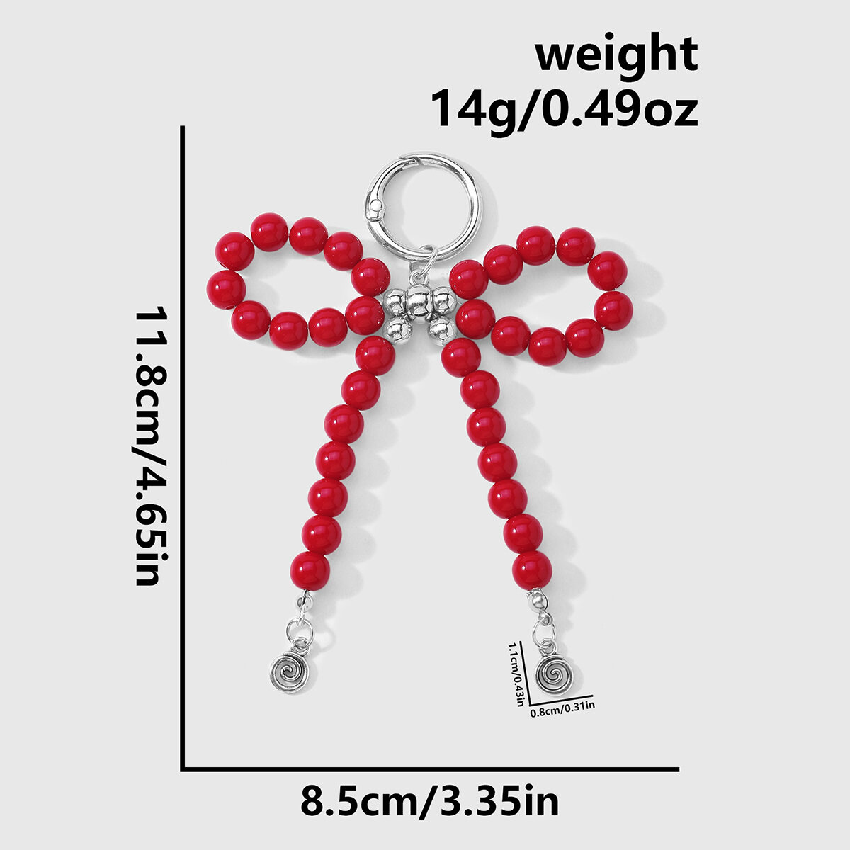1 Piece Bow Knot Beads Mixed Color Resin Bag Charm h5 Picture2