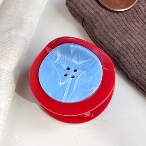 1 Piece Creative Buttons Sweet Fruit Acrylic Women's Hair Claws h5