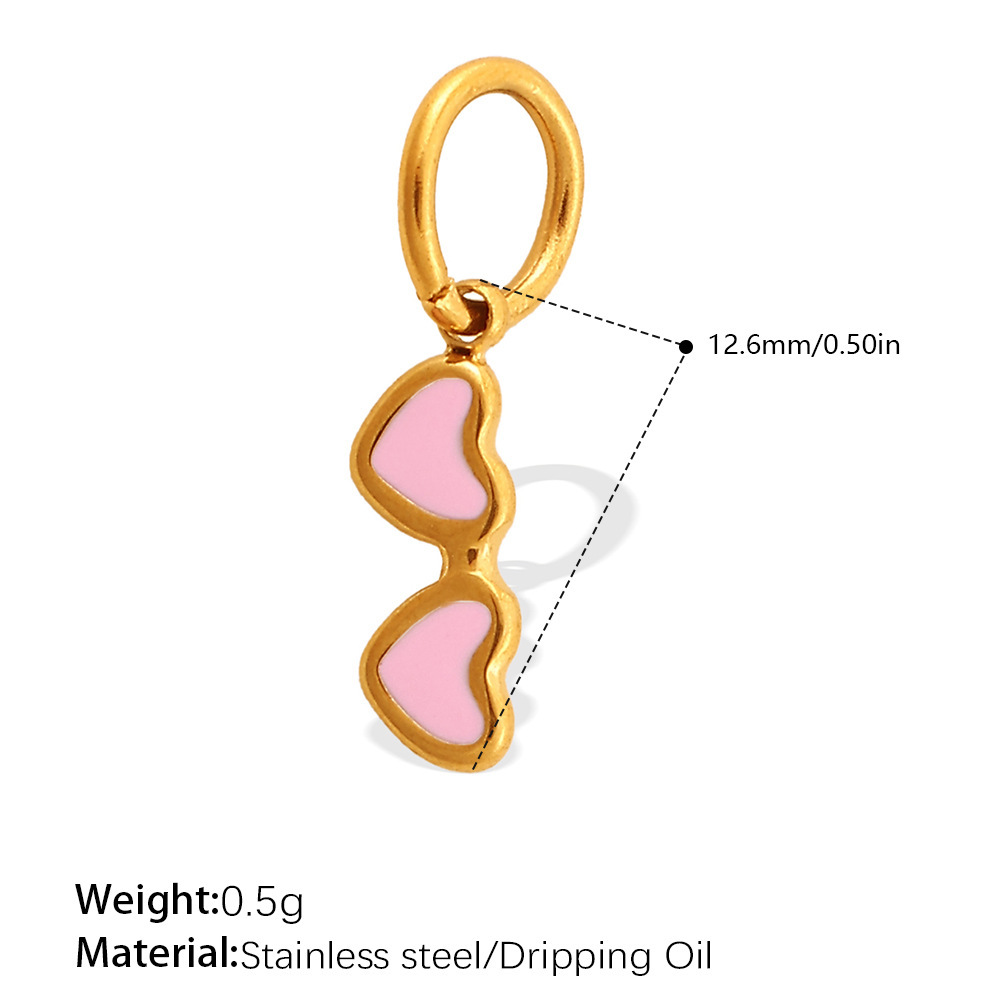 1 Piece Boots Shape Stainless Steel Waterproof Gold Color Diy Pendant Picture2
