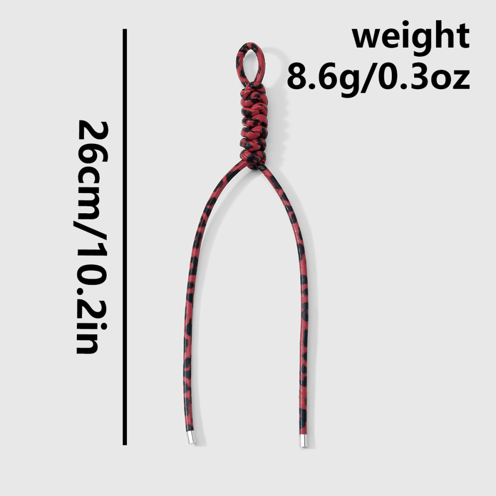 1 Stück Lässiger, Einfarbiger Taschenanhänger Aus Gedrehtem Leder Für Damen Bild2