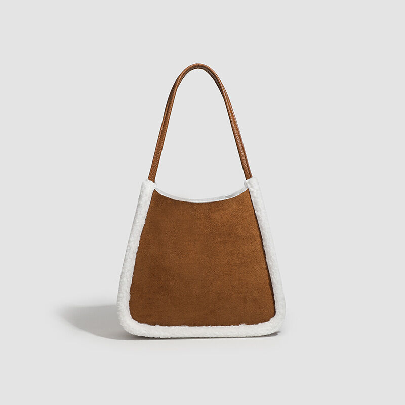 1 Piece Simple Casual Solid Color Furry Women's Tote Bags h5 