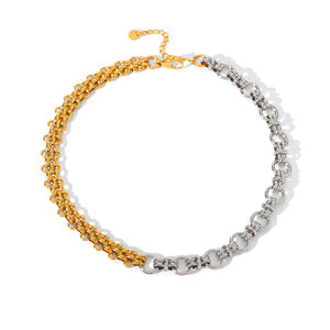 1 Piece Mixed Color Stainless Steel Waterproof Chain Necklace h5