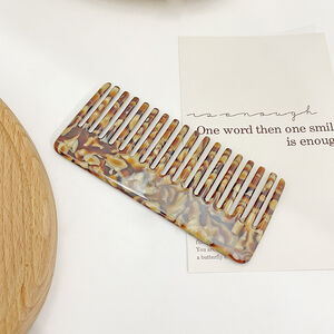 1 Piece Vintage Colorful Acetate Hair Brush h5