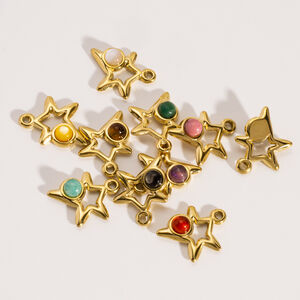1 Piece DIY Irregular Shape Hollow Out Stainless Steel Waterproof Women's Pendants h5 Picture2