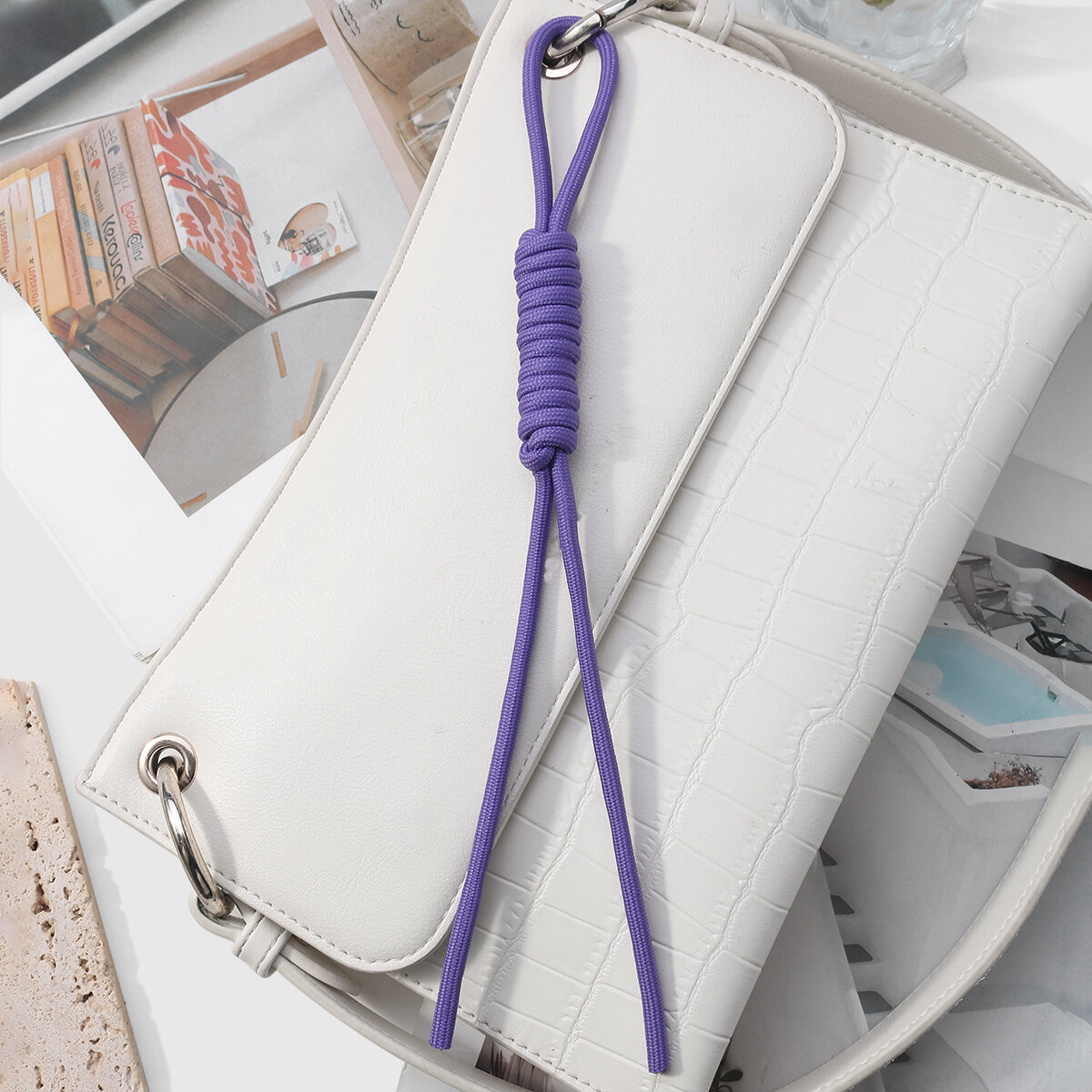 1 Piece Daily Solid Color Twist Polyester Women's Bag Charms Picture4