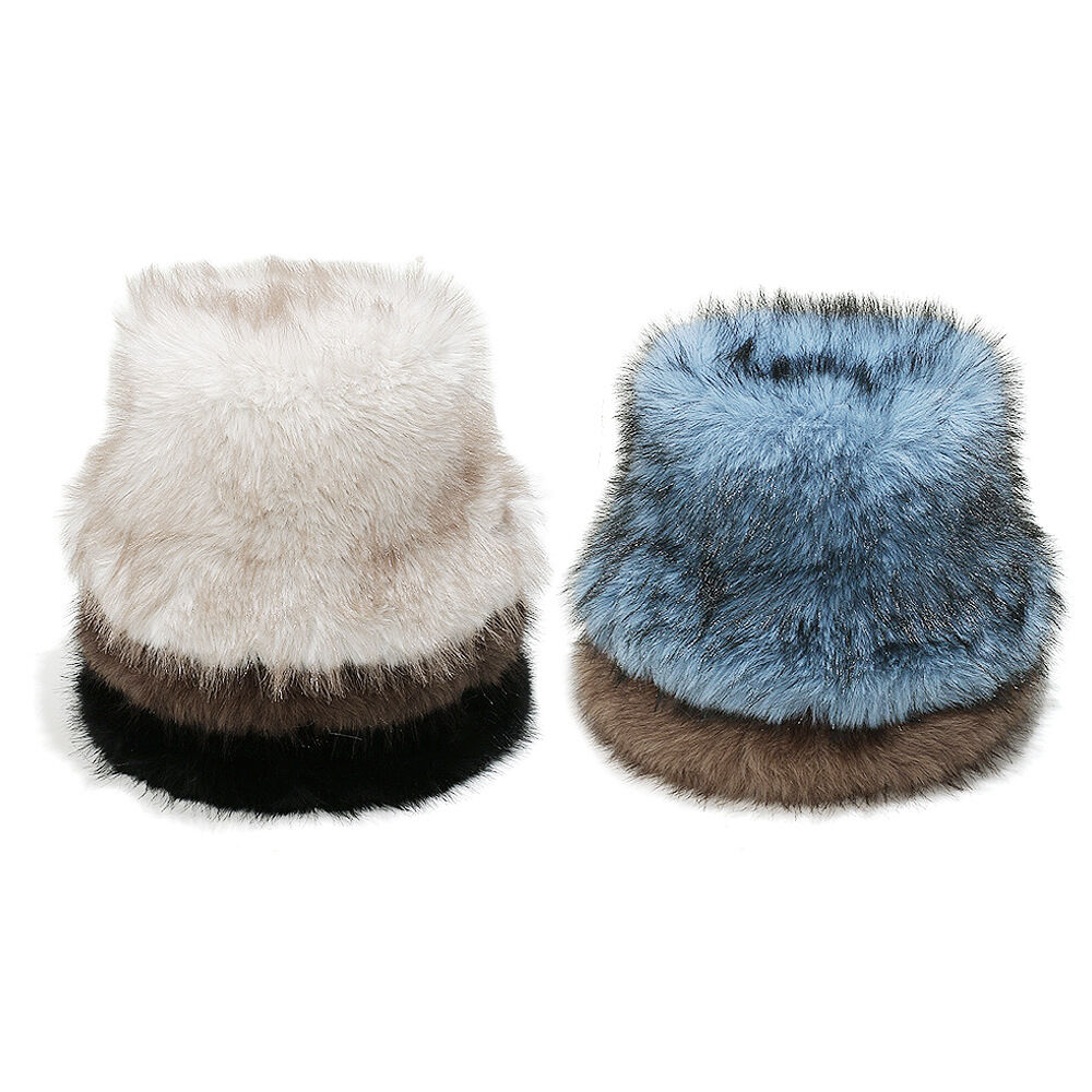 1 Piece Retro Gradient Color Plush Fisherman's Hat h5Picture4