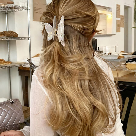 1 Piece Romantic Series Sweet Butterfly Acetate Women's Hair Claws 2