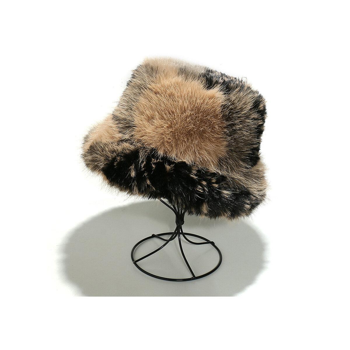 1 Piece Retro Gradient Color Plush Fisherman's Hat h5 Picture2