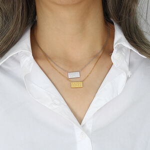 1 Piece Casual Number 11:11 Stainless Steel Waterproof Women's Pendant Necklaces h5 Picture4