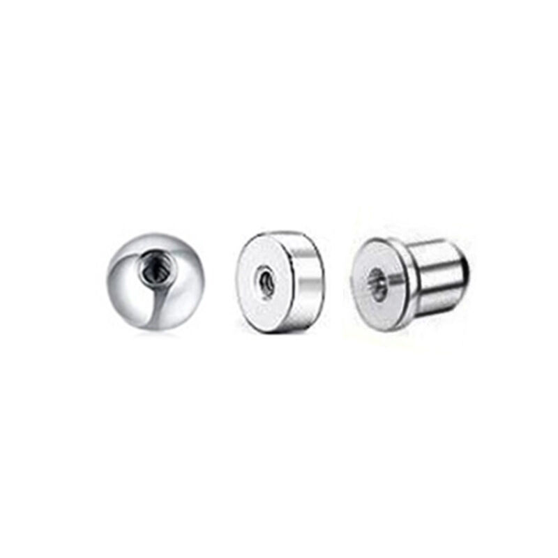 1 Piece 316 Stainless Steel Waterproof Solid Color Beads Ear Bone Stud Round Ball h5 Picture7