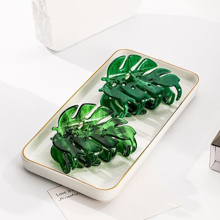 Romantische serie natuurlijke plantenkleurgradiënt acetaat haarclips voor dames