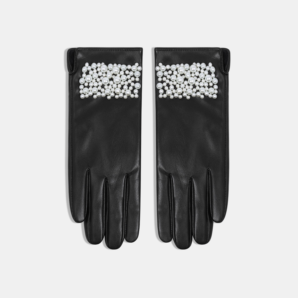 1 Pair Elegant Solid Color Pearl Women's Gloves h5 Picture2