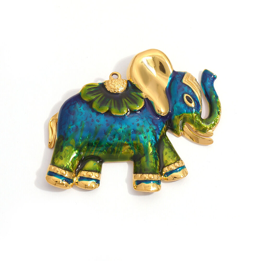 1 Piece DIY Devil's Eye Kitty Baby Elephant Stainless Steel Waterproof Women‘s Pendants h5Picture4