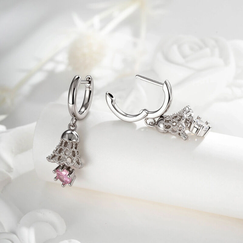 1 Piece Exquisite Bell Copper Zircon Women's Drop Earrings h5 Picture4