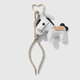 1 White Keychain