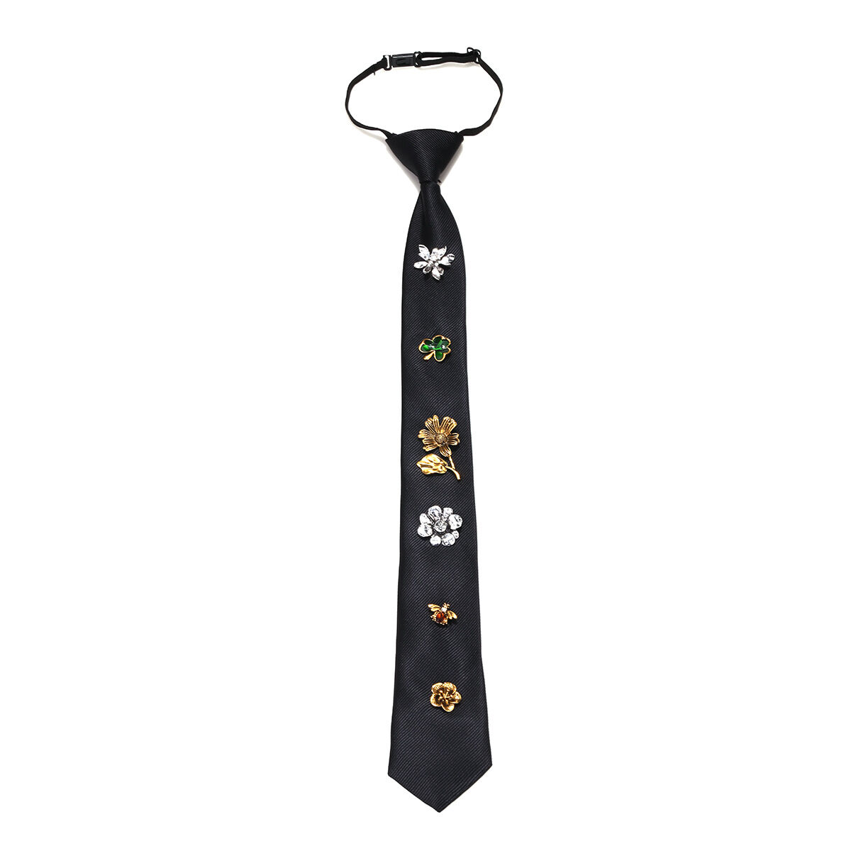 1 Piece Bee & Clover Patchwork Tie