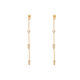 F932 - Gold Tassel Zircon Earrings