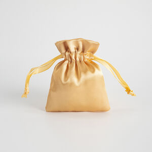 1 Piece Solid Color Satin Fabric Drawstring Jewelry Bag h5