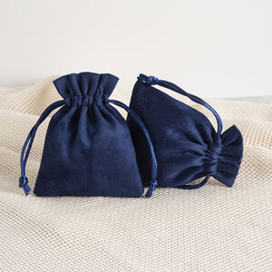 1 Piece Suede Velvet Drawstring Jewelry Bag h5 Picture3