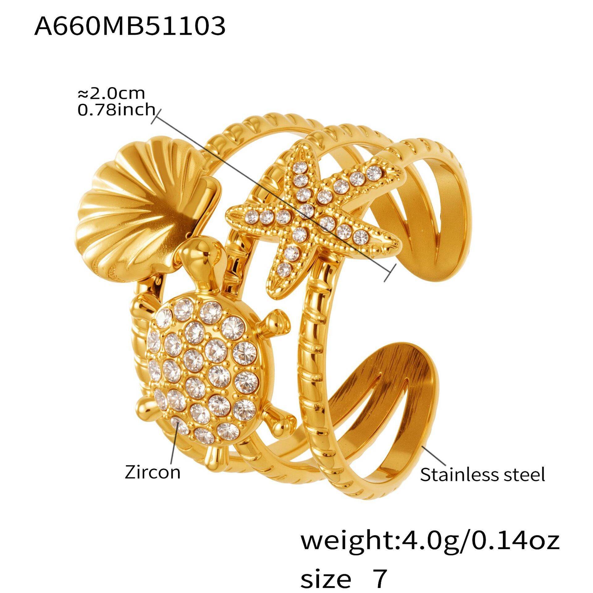 A660 - Gold Ring/No.7 Picture3