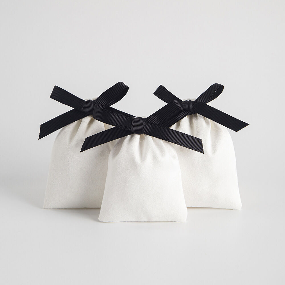 1 Piece Solid Color Cotton Jewelry Bag