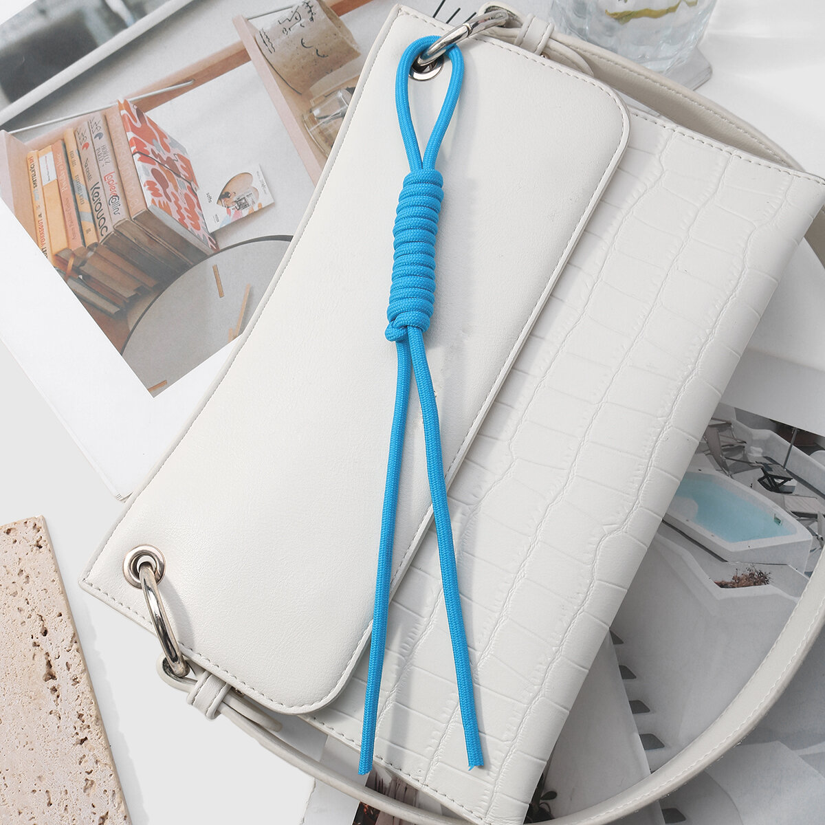 1 Piece Daily Solid Color Twist Polyester Women's Bag Charms Picture5