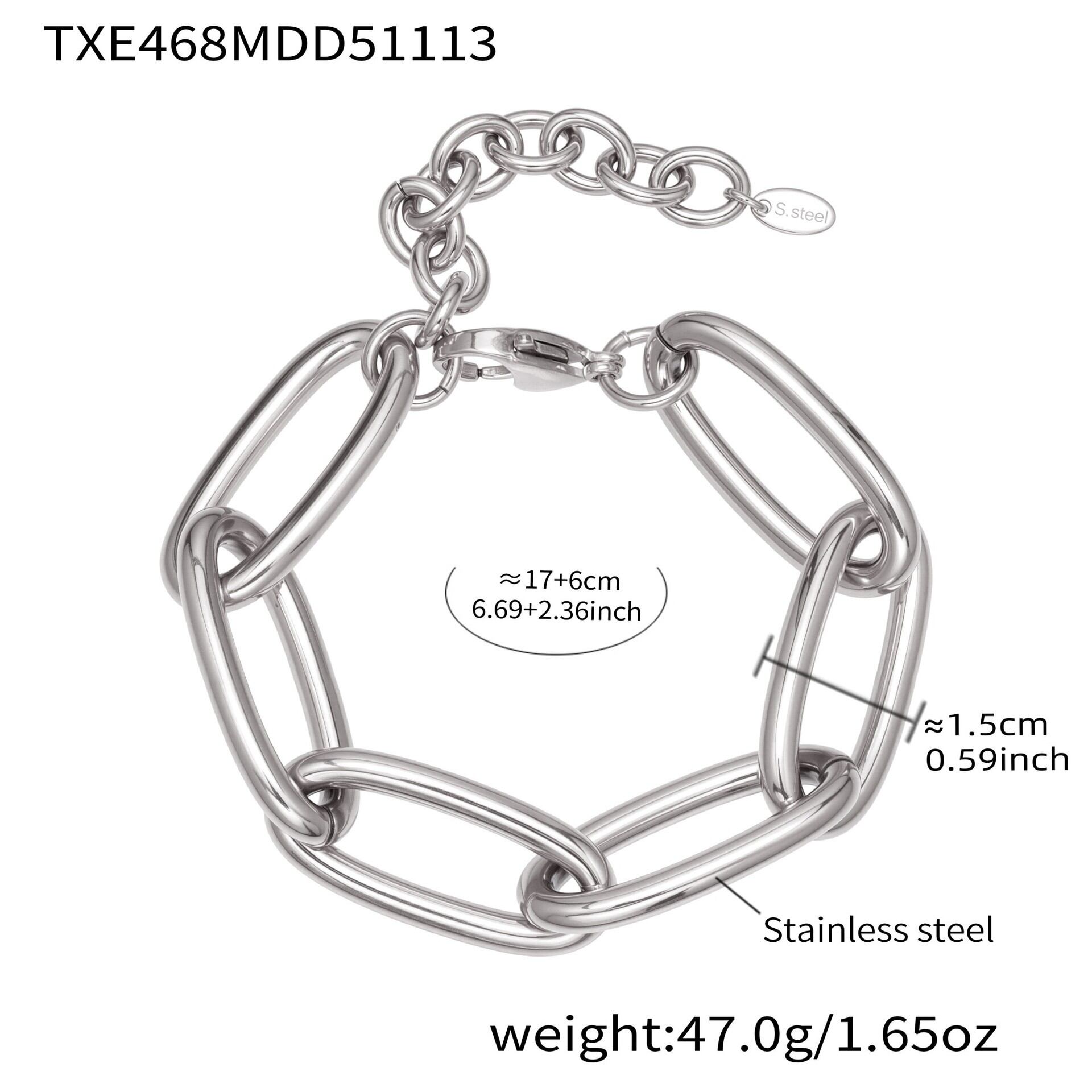 Txe468 - Steel Bracelet 17+6Cm Picture4