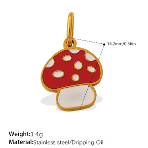 1 Piece Simple Series Daily Irregular Shape Stainless Steel Waterproof   Gold Color  Unisex Pendants h5 Picture2