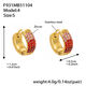 Boucles d'oreilles en zircon rouge F931-4 - Petites Image12