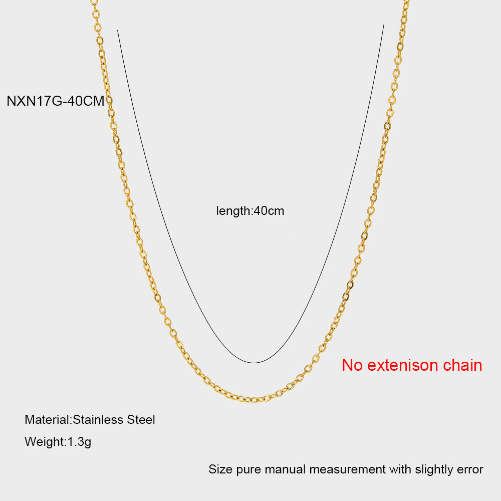 Simple and Stylish DIY Gold - colored Stainless Steel Waterproof Cha