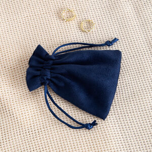 1 Piece Suede Velvet Drawstring Jewelry Bag h5