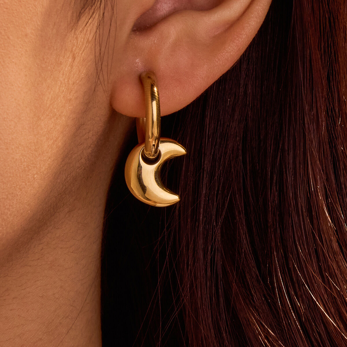 1 Pair 18K Gold Plated Pentagram Heart Shape 304 Stainless Steel Waterproof Casual Cute  Women's Drop Earrings h5 Picture4