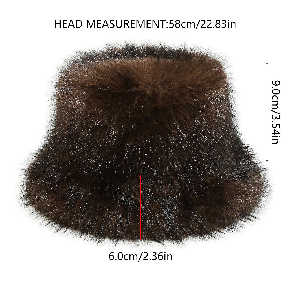 1 Piece Retro Gradient Color Plush Fisherman's Hat h5Picture5