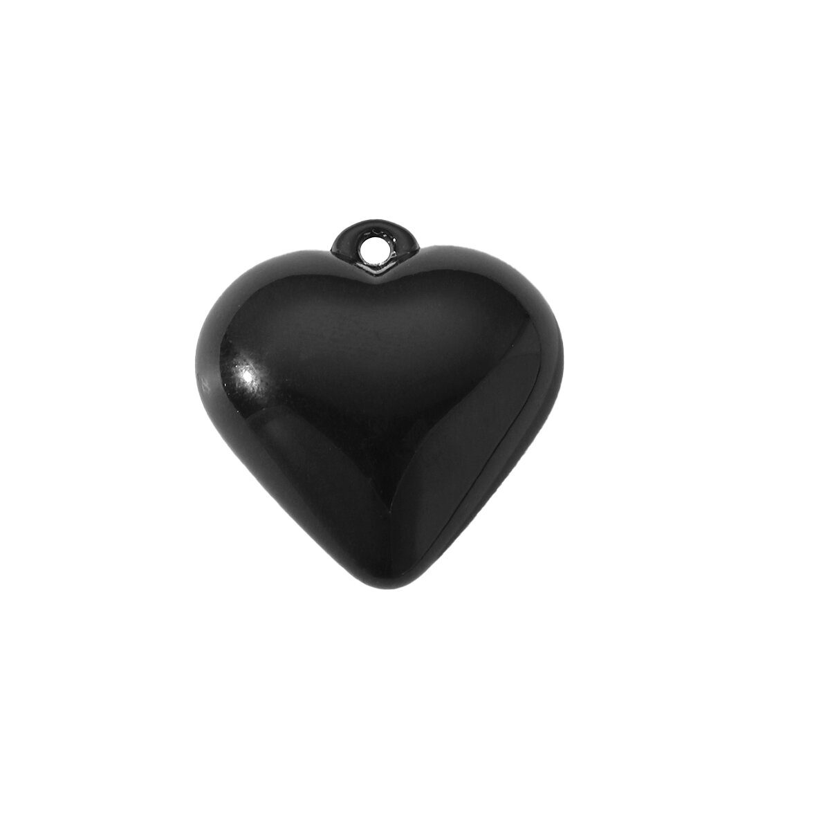 1 pieza de dijes de acrílico para bolso de mujer con forma de corazón de color sólido h5 Imagen6