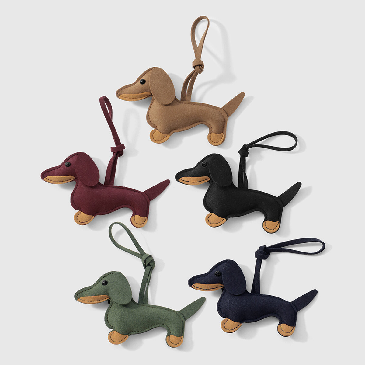 1 Piece Cute Dachshund Cartoon Bag Charm