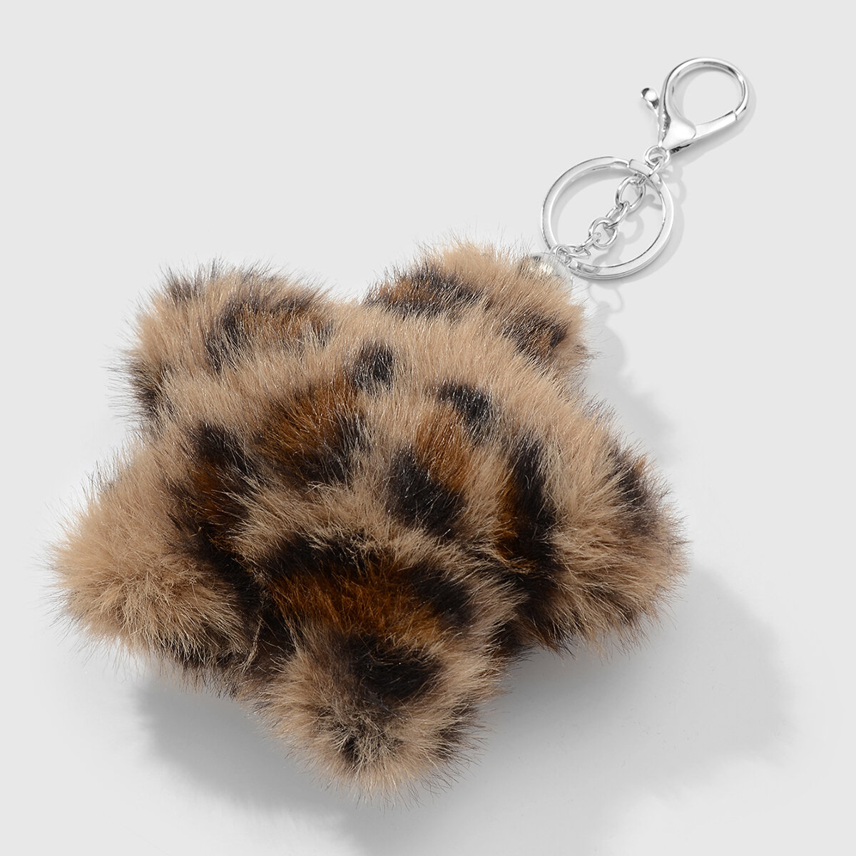 1 Piece Retro Leopard Print Flower Bag Charm Picture4