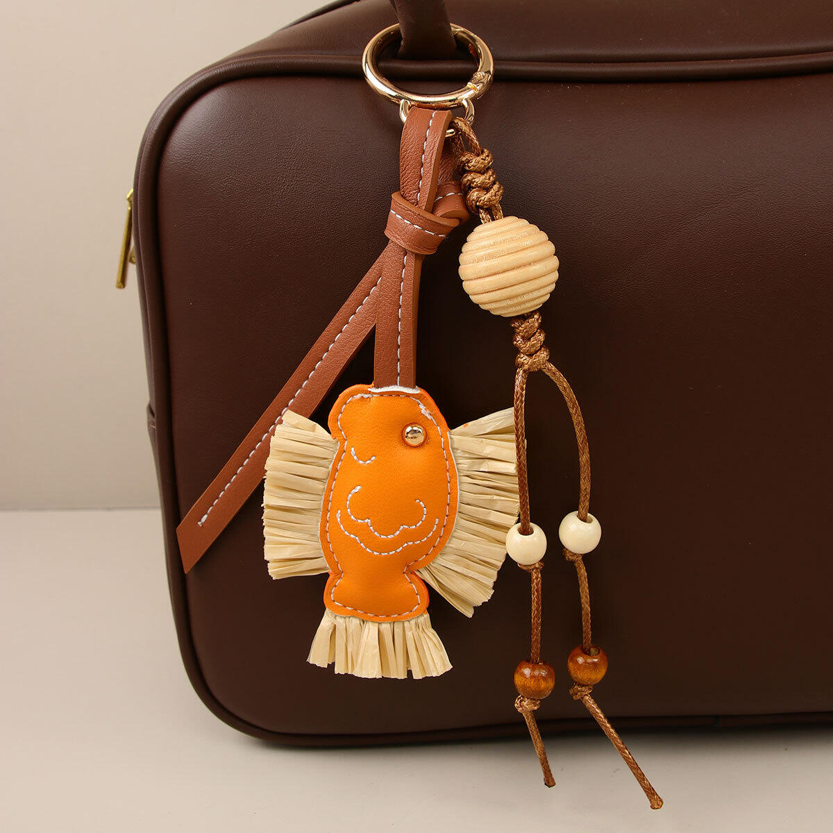 1 Piece Simple Series Retro Fish PU Women's Bag Charms