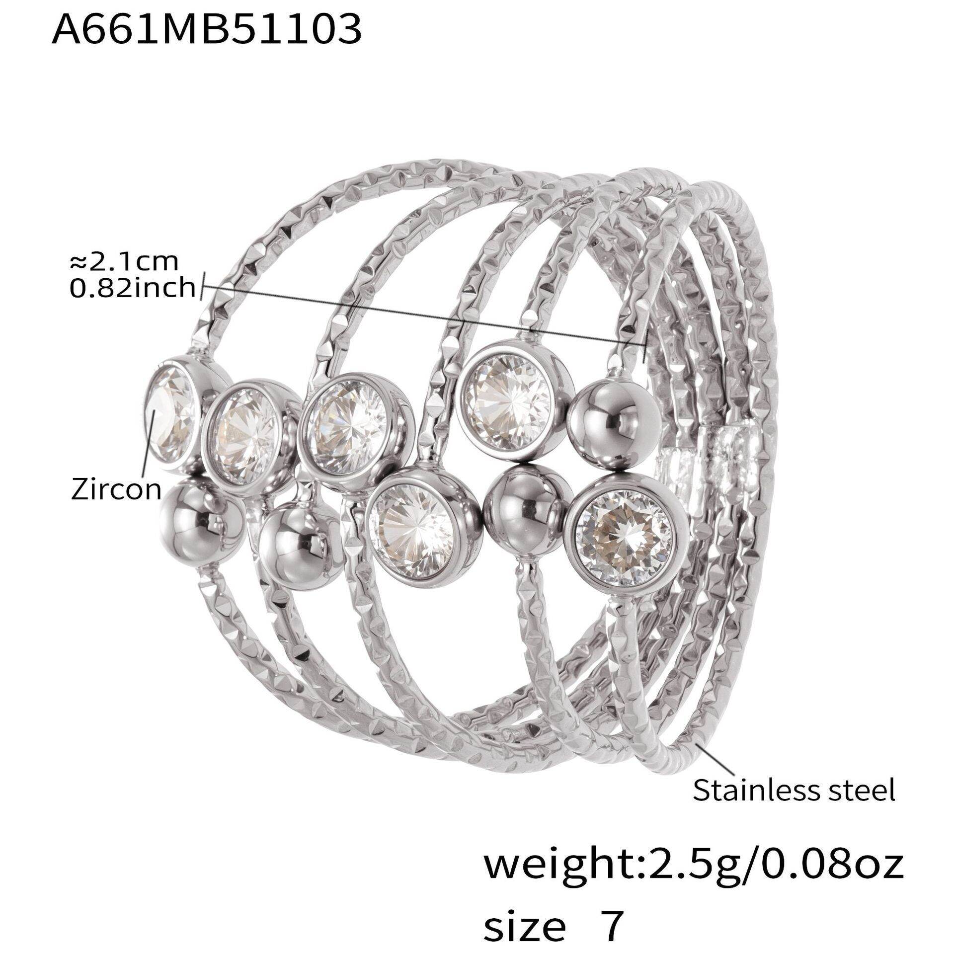 A661 - Steel Ring/No.7 Picture6