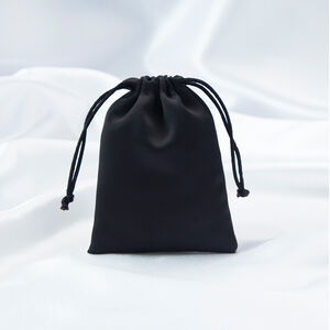 1 Piece Solid Color Satin Fabric Drawstring Jewelry Bag h5