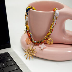 1 pezzo elegante collana con ciondolo da donna in acciaio inossidabile impermeabile color oro a forma di sole h5 Immagine5