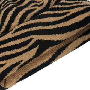 1 Piece Retro Zebra Stripes Print Knitted Hat h5 Picture3