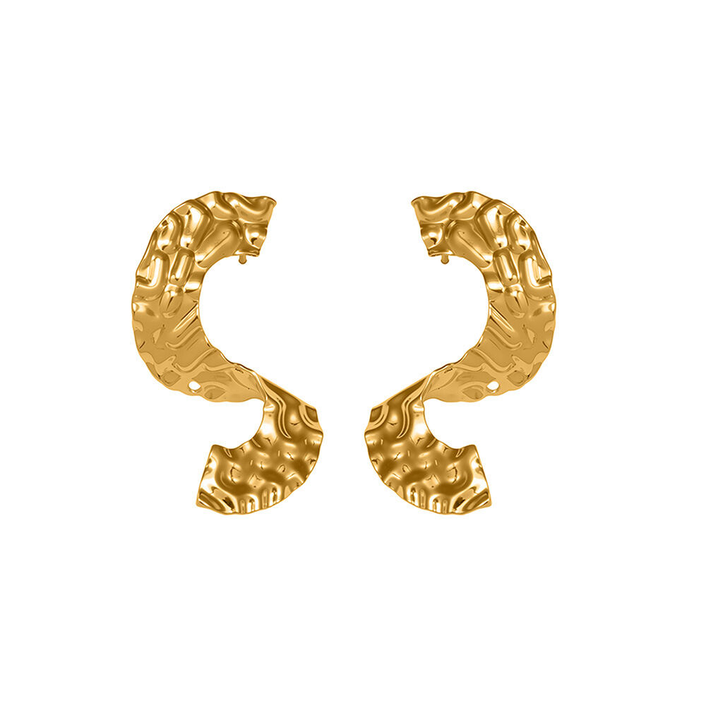 F774 - Goldene Ohrringe 