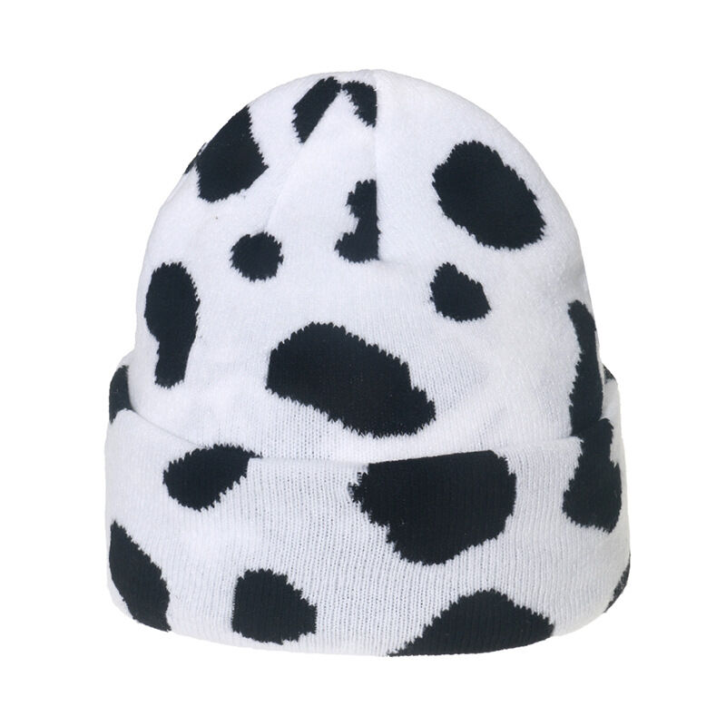 1 Piece Retro Zebra Stripes Print Knitted Hat