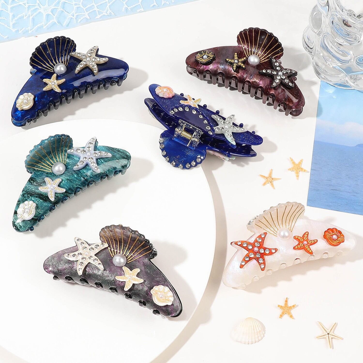 1 Piece Luxurious Series Vacation Turtle Acrylic Women's Hair Claws
