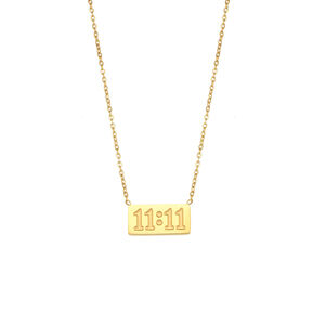 1 Piece Casual Number 11:11 Stainless Steel Waterproof Women's Pendant Necklaces h5 Picture5